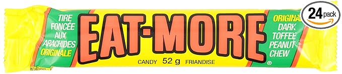 LOWNEY EAT-MORE Dark Toffee Chocolate Peanut Butter Candy 24 Count