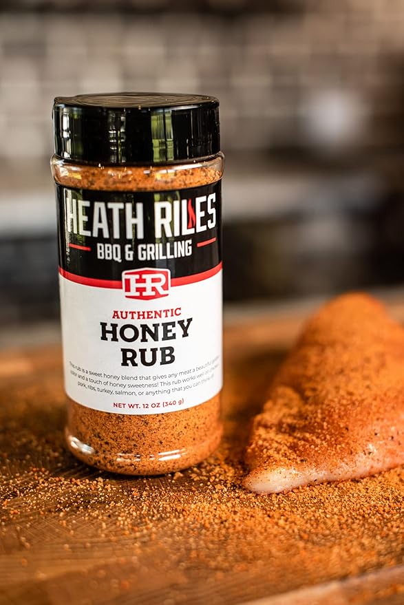 Heath Riles Sweet BBQ Honey Rub and Pecan Rub Seasoning Bundle