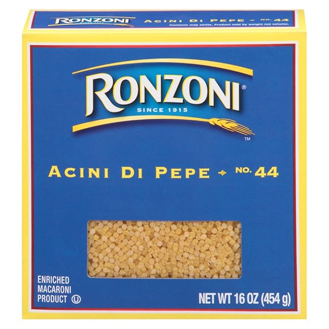 Ronzoni Acini Di Pepe 16 oz (Pack of 12)