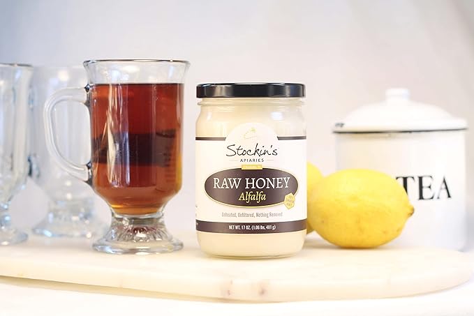 Stockin's Apiaries Raw Alfalfa Honey Unheated Unfiltered &amp Nutritious 10 Oz.