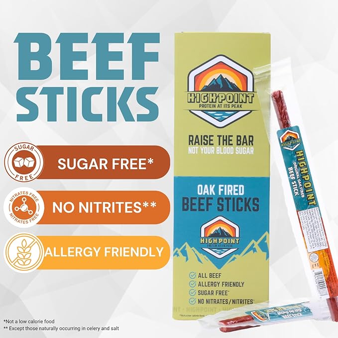 Highpoint Protein Sizzling HOT Beef Stick 20 CT (Pack of 1)