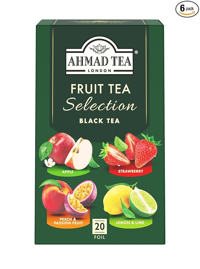 Ahmad Tea Fruit Tea Selection 20-Count (Pack of 6)