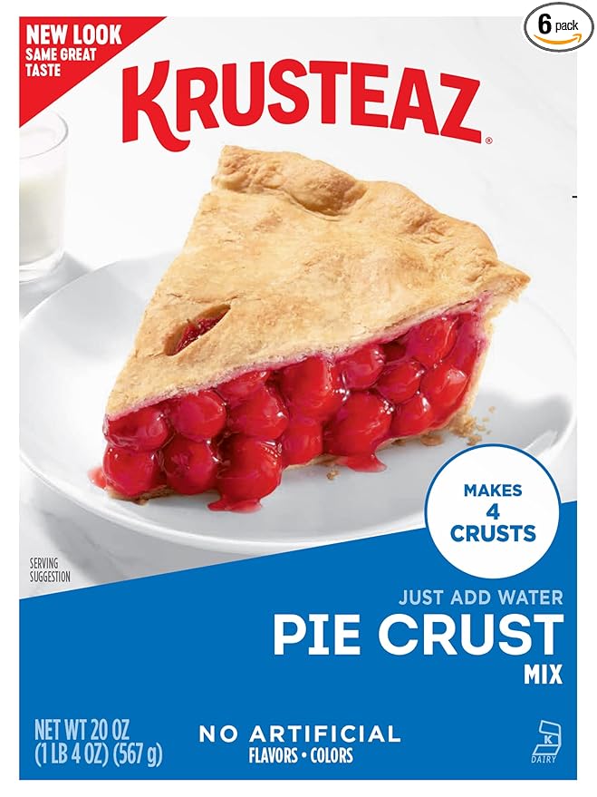 Krusteaz Traditional Light &amp Flaky Pie Crust Mix 20 Ounce (Pack of 6)
