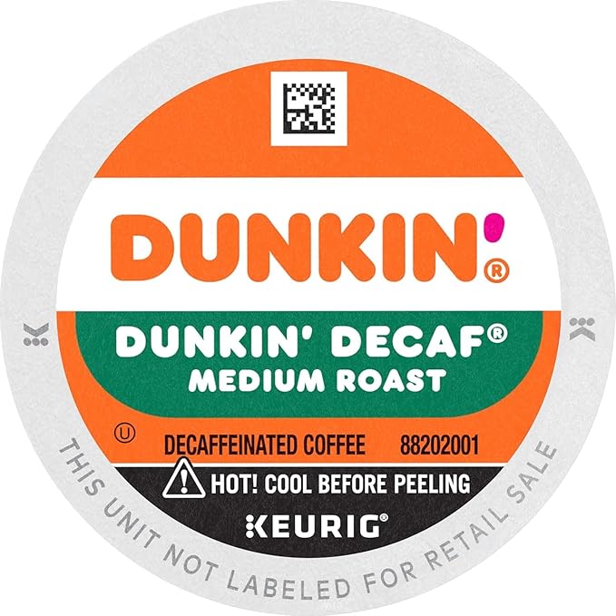 SOUTHERN BASICS Dunkin Donuts Decaf Original Flavor Coffee K-Cups For Keurig K Cup Brewers Packaging May Vary (48 Count)