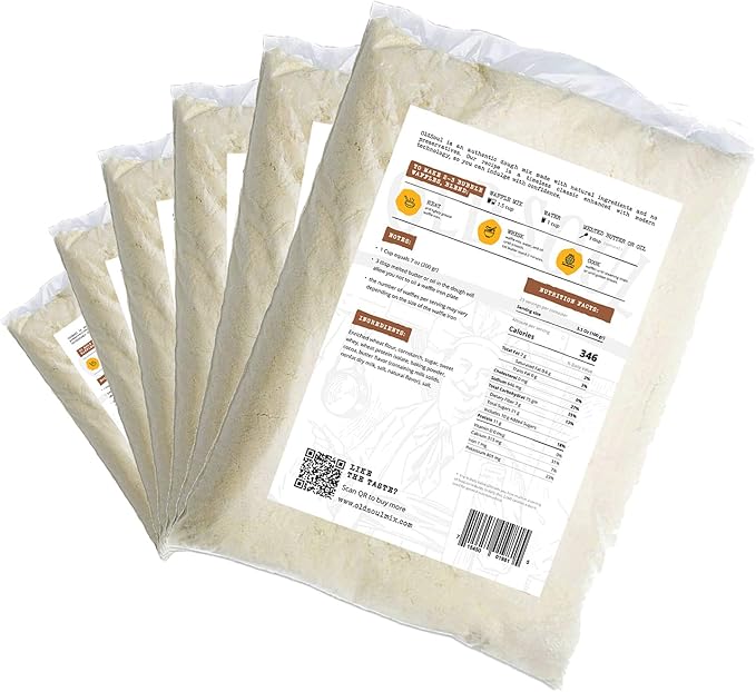 OldSoul Waffle Dough Mix | Bubble Waffle Batter Mix | 30 Lbs | Soy &amp Nut free | Egg Waffle Mix | 168 Waffles (Chocolate)