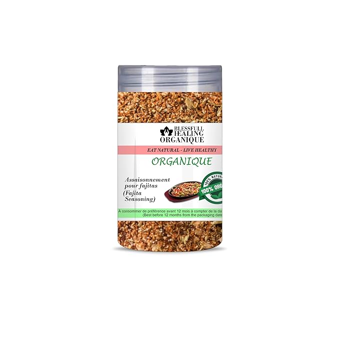 Blessfull Healing Organic Fajita Seasoning (Tex Mex Condiment) 100 Gram