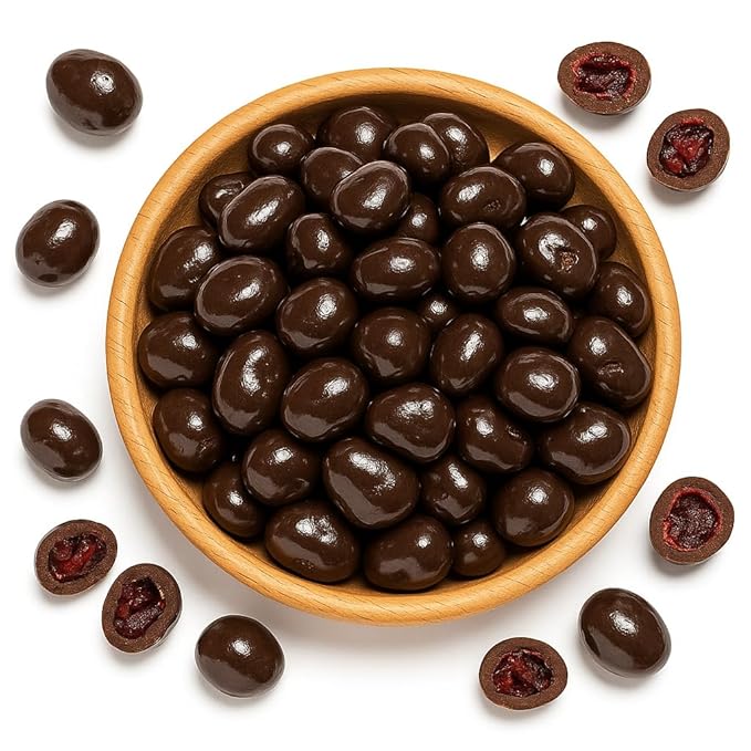 HolanDeli Dark Chocolate Covered Cranberries - Dried Chocolate Cranberries With Dark Chocolate. 12oz