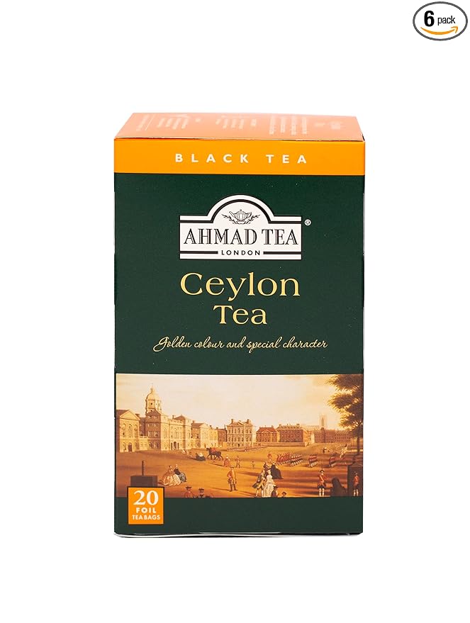 Ahmad Tea Ceylon Tea 20-Count Boxes (Pack of 6)