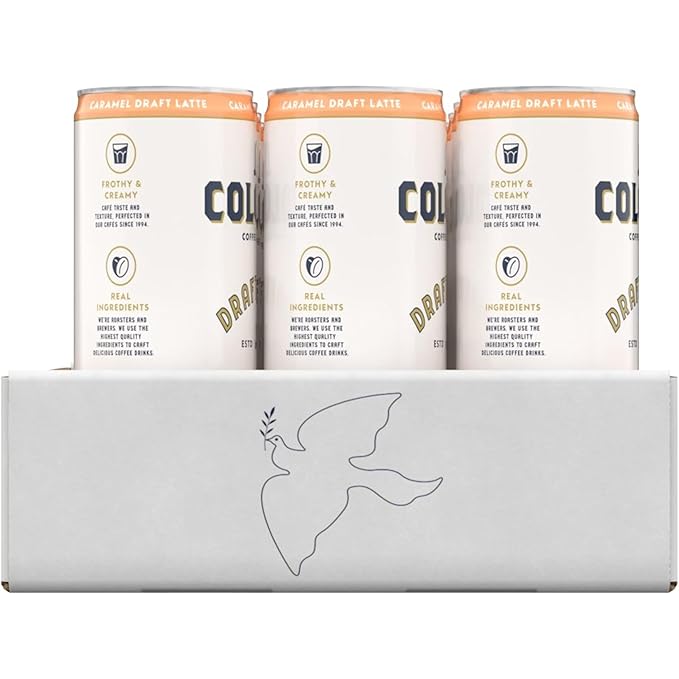 La Colombe Coffee Caramel Draft Latte 11 fl oz Cans (Pack of 12) Coffeehouse Quality Cold Brew Specialty Grade Coffee Beans Ready-to-Drink On-the-Go