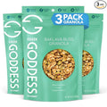 Greek Goddess Gourmet Baklava Bliss Granola with Pistachios Walnuts Wildflower Honey Cinnamon &amp Clove 100% Whole Grain Oats &amp Olive Oil – Healthy Greek-Inspired Gluten Free Granola 10oz