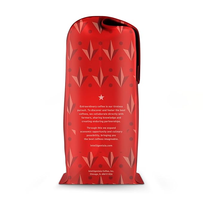 Intelligentsia Coffee Medium Roast Whole Bean Coffee - El Diablo 12 Ounce Bag with Flavor Notes of Blackstrap Molasses Cola and Cacao (Pack of 2)