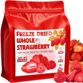 8.82OZ Whole Freeze Dried Strawberry - 100% Natural Strawberry with Sugar Vegan &amp NON GMO Dried Strawberries Perfect for Snack Beverages Baking Ice Cream Oatmeal(250g)