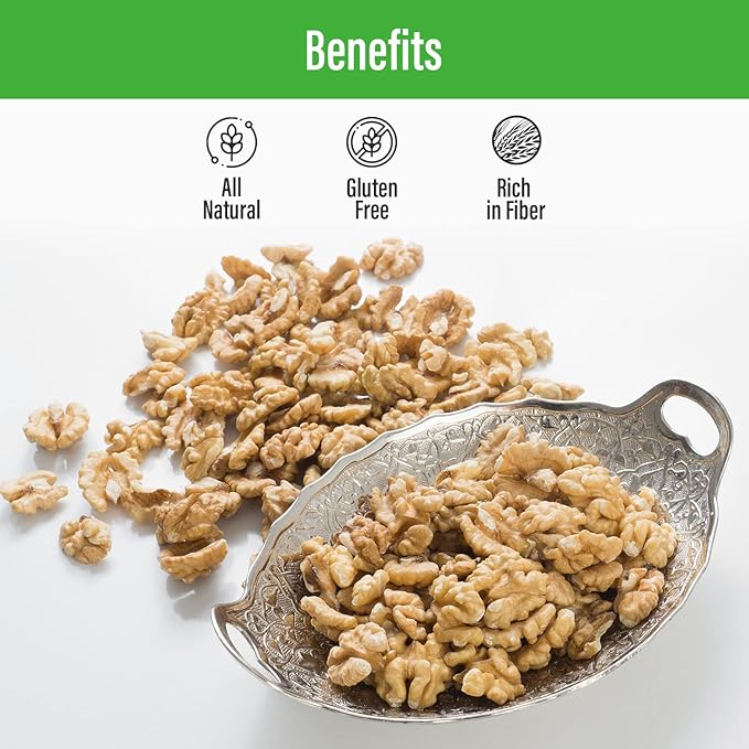 Sincerely Nuts Raw Shelled Walnuts (5lb bag) | No Shell Walnut Halves and Pieces | Easy to Eat &amp Cook Right Out of the Bag | Kosher &amp Gluten Free Superfood | Plant Based Fiber &amp Healthy Fa