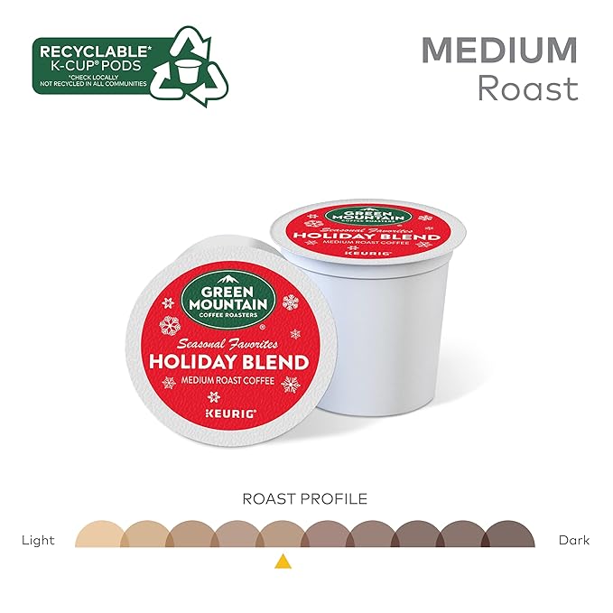 Green Mountain Coffee Holiday Blend K-cup for Keurig Brewers 24 Count