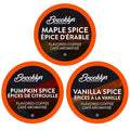 Brooklyn Beans Roastery Coffee Pods Fall Flavored Variety Pack Sampler (Pumpkin Maple Vanilla) - Compatible with Keurig K Cup Brewers Including 2.0 Machines 40 Count