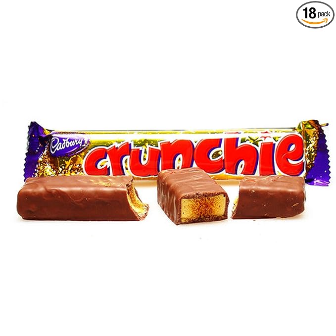 Cadbury Crunchie Bars | Total 18 bars of British Chocolate Candy - Cadbury Crunchie