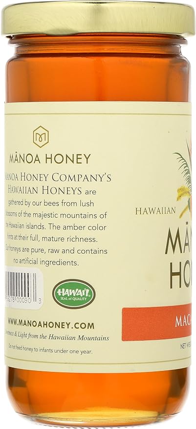 Manoa Honey Company Macadamia Nut Honey 12 Ounce