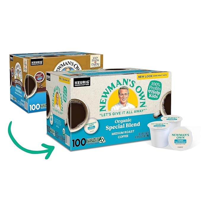 Newman's Own Special Extra Bold Blend Coffee Single-Serve K-Cups Medium Roast 100 Count (Packaging May Vary)