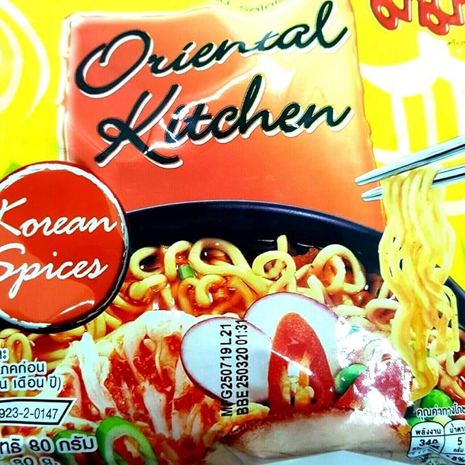 Oriental Kitchen Korean Spices Flavour Quick Cook Thai-MAMA Big Pack Instant Noodles Soup (Pack of 3)