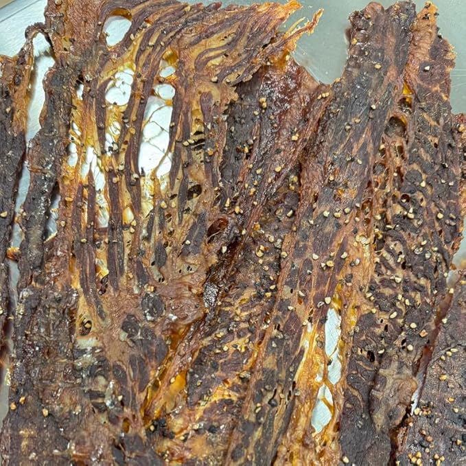 Brisket Chips Co. Cracked Black Pepper Brisket Chips Crispy High Protein Beef (8oz)