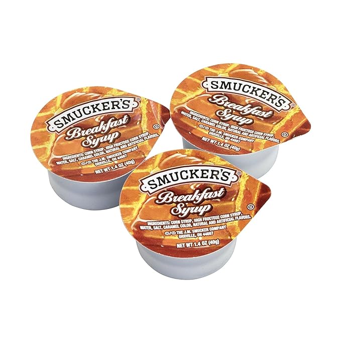 Smucker's Breakfast Syrup Single Serve Packs 1.4 Oz. 100/Pack (307-00029)
