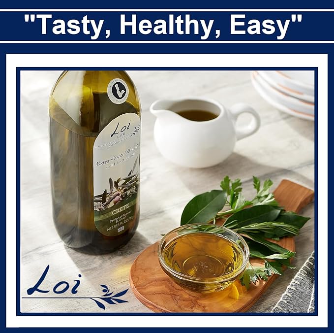 Loi Ladi - Extra Virgin Olive Oil from Crete Greece by Chef Maria Loi Authentic and Unfiltered - 33.8 Fl. Oz.