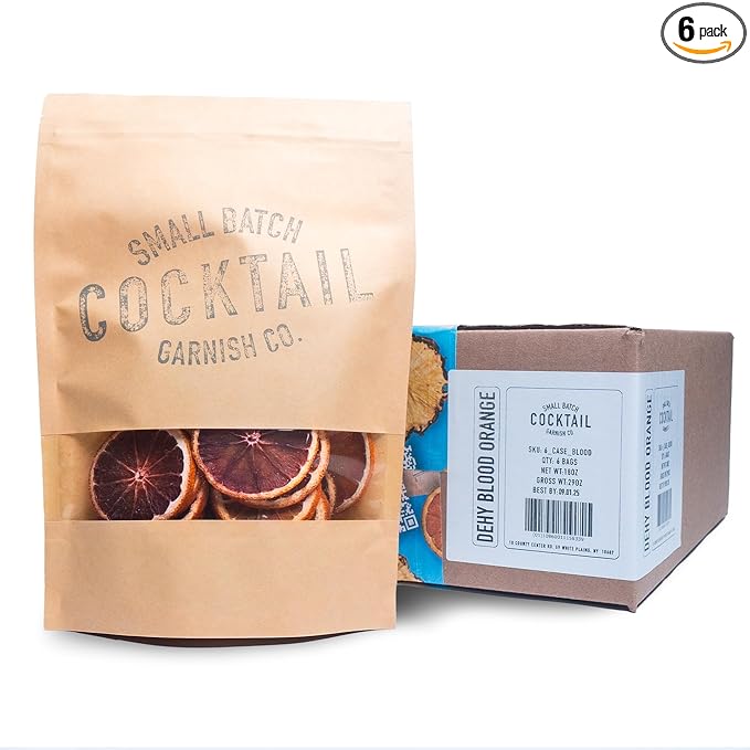 Cocktail Garnish Co. Dehydrated Blood Orange Wheels