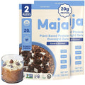 Maja Organic Plant-Based Protein Cacao &amp Coconut Overnight Oats 13 oz Multi-Serve (2-Pack) | 20g Protein Vegan Gluten-Free Instant Oatmeal | Quick &amp Filling Breakfast with Clean Ingredients