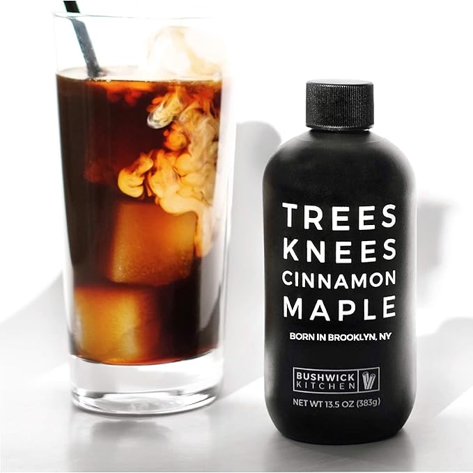 Trees Knees Cinnamon Maple + Spicy Maple Duo Gift Set Organic Maple Syrup Infused with Cassia Cinnamon 11.5 Ounce + Spicy Maple wit Habanero Peppers 12.5 Ounce Bottle