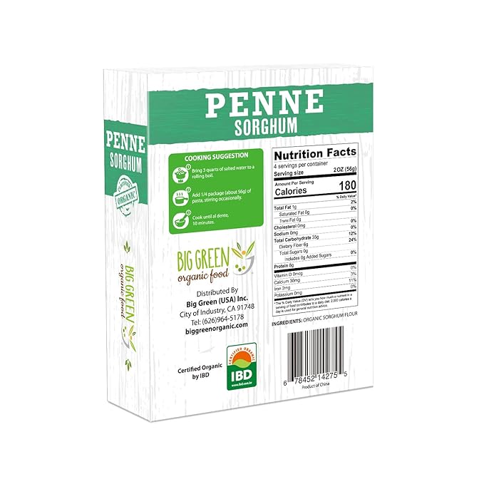 Organic Sorghum Penne 8.8oz New Concept Pasta (6)