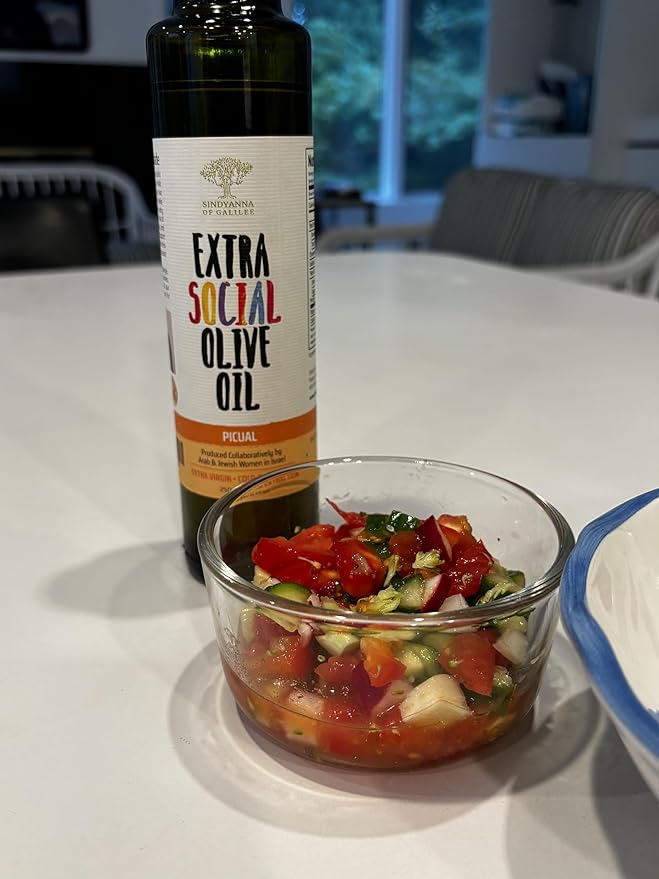 SINDYANNA OF GALILEE Virgin Olive Oil Small Batches from Local Olives Made in Israel 250ml (PICAL OIL)