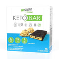 No Sugar Keto Bar Snack - Low Carb No Sugar Keto Snack Food with Keto Friendly Macros (12 x 1.41oz Bars Chocolate Chip Cookie Dough)
