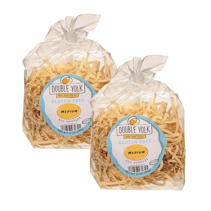 Original Gluten Free Homestyle Noodles - Double Yolk Egg Noodles 2 Packs 10 Ounces Each