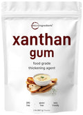 Micro Ingredients Xanthan Gum Powder 2lb (32oz) Premium Quality for Keto &amp Gluten-Free Baking Unflavored Thickening Agent for Cooking Non-GMO Vegan Friendly
