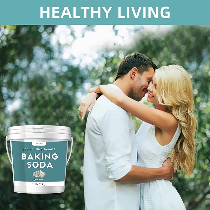 1.1Gallon (11lb) Baking Soda Powder Bulk Premium Sodium Bicarbonate Powder 100% Pure Used for Bread Cookies and Other Baked Goods Also Can Clean and Deodorize