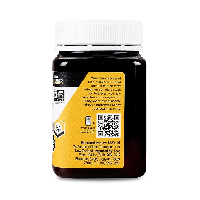 1839 Triple-Churned™ Raw Mānuka Honey UMF 10+ | MGO 300+ | Silky Texture | 100% New Zealand Origin | 500g