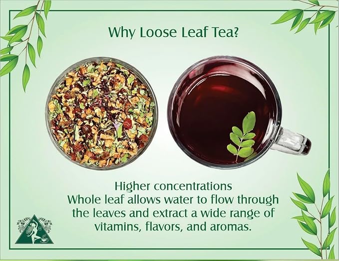 Moringa Tea Herbal Blend Loose Leaf Tea Full Body Cleanse Green Muse Sweet Wellness Tea 15 Organic Tea Bags Yoga and Tea House