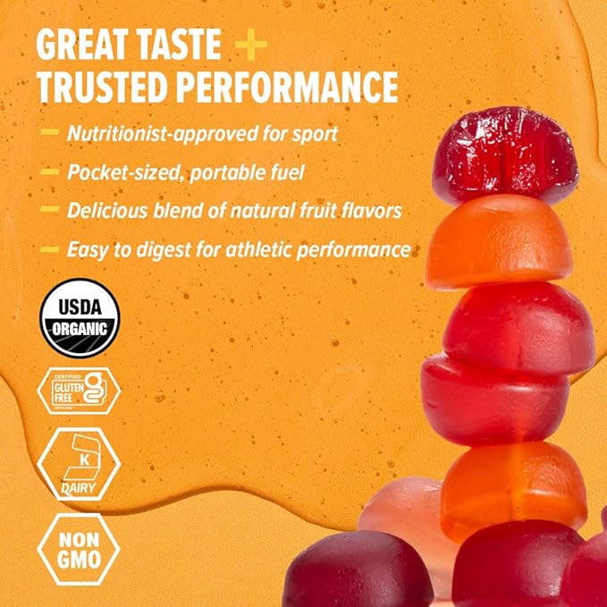 Honey Stinger Organic Energy Chew Variety Pack of 12 4 Pack Each of Fruit Smoothie Citrus Splash and Pink Lemonade Gluten Free &amp Caffeine Free Energy Chews for Exercise Endurance and Performa