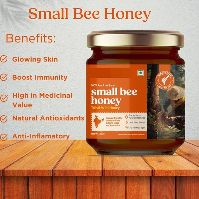 8.81oz (250g) Small Bee Honey Pure and Natural