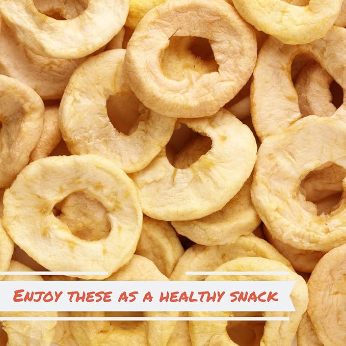 Dried Apple Rings by Its Delish 1 lb | Soft Dried Apple Rings Fruit - No Sugar Added