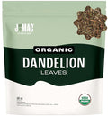 J Mac Botanicals Organic Dandelion Leaves (16 oz bag) USDA Certified Organic Dandelion leaf tea te diente de leon organico Packaged in the USA Cut and Sifted No Caffeine Fresh dried dandelion