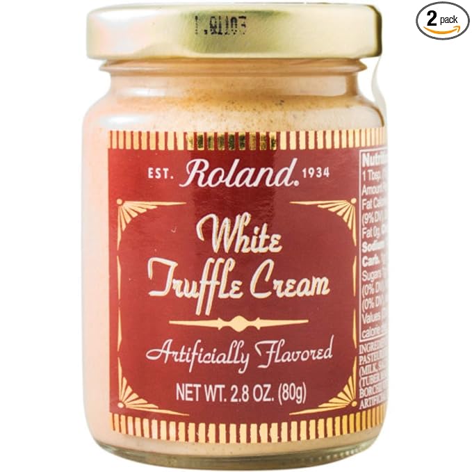 Roland Foods White Truffle Cream 2.8 Ounce Jar Pack of 2