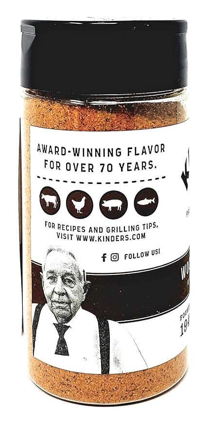 Kinders Woodfired Garlic Rub Bulk Pack of 3 Bottles - 6 oz Per Bottle - 18 oz Total of Premium Quality Kinders Rub