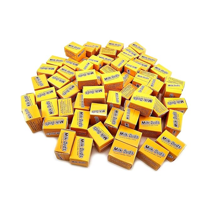 Milk_Duds Chewy Candy - Chocolate &amp Caramel Candy - Delicious &amp Sweet Mini Treats - Classic Bite Sized Candies for Pantry Parties Movie Nights Christmas &amp Birthdays (1 lbs)