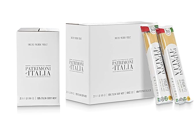Patrimoni d'Italia Spaghetti 1 Pound (Pack of 20)