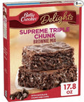 Betty Crocker Delights Triple Chunk Supreme Brownie Mix (Pack of 6)