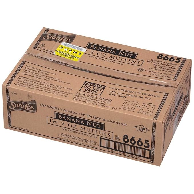 Chef Pierre Banana Nut Muffin 2 Ounce -- 48 per case.