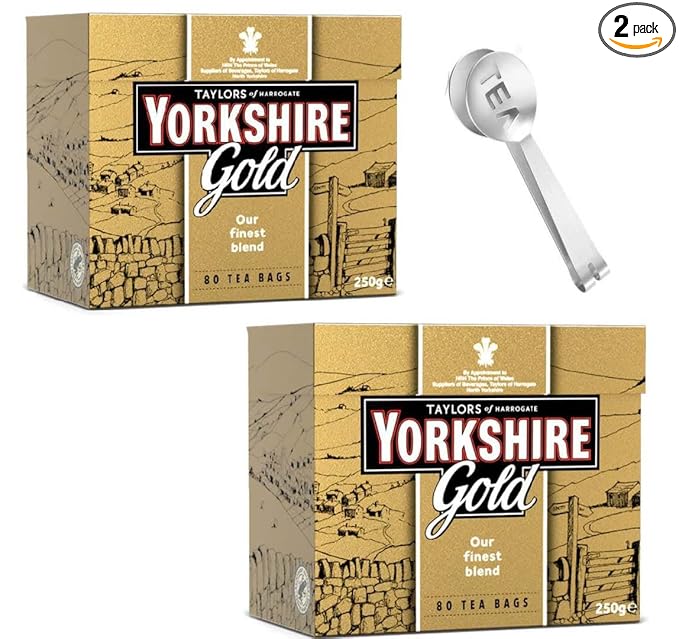 T of Harrogate Gold 160 Teabags + Tea Spoon