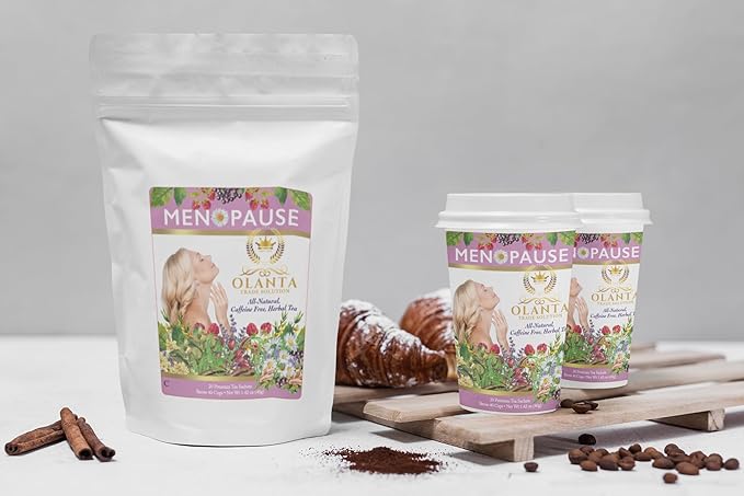 Menopause Support Tea - MENOPAUSE TEA - Organic Herbal Tea for Women Red Clover Tea Menopause Relief Herbal Tea for Hot Flashes