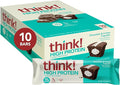 think! Protein Bars High Protein Snacks Gluten Free Kosher Friendly Sweet Treat Chocolate &amp Creme Cupcake 10 Count (Packaging May Vary)